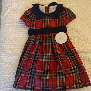 Edgehill collection 9 months plaid dress NWT
